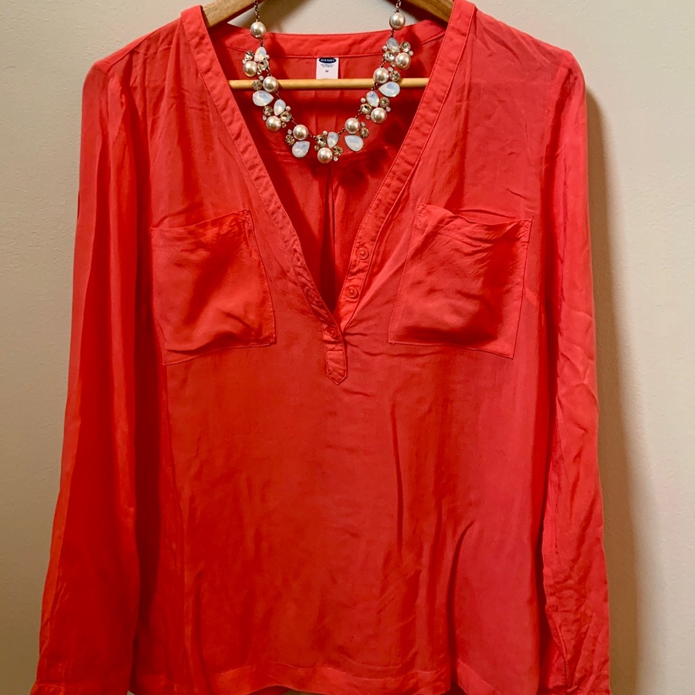 Coral Light Weight Blouse